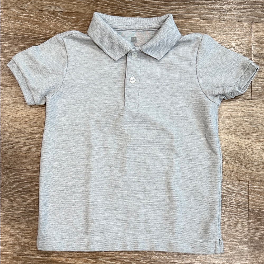 Uniqlo Light Gray Kids Polo Shirt